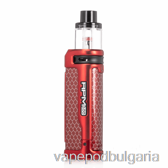 Vape 10000 Дръпки Smok Rpm 100 Pod Mod Kit Matte Red